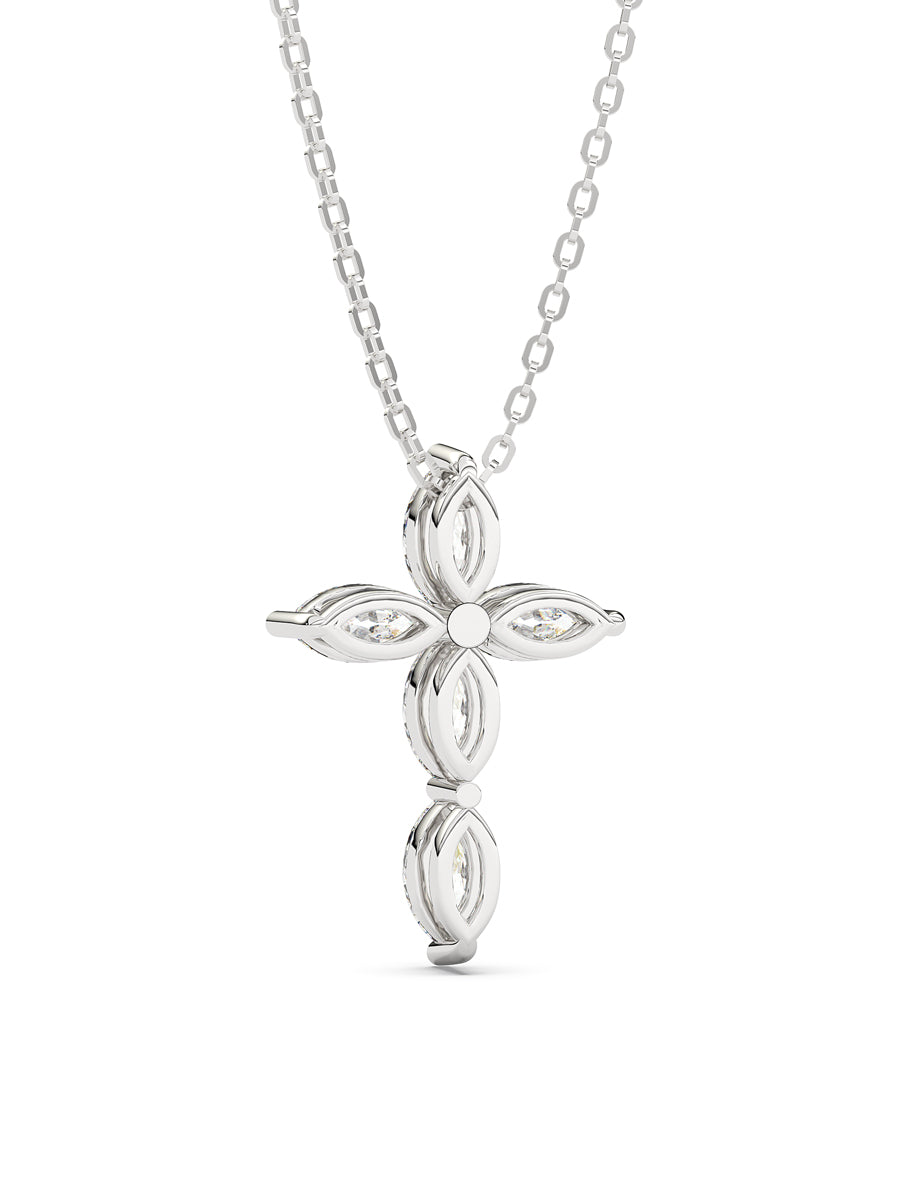 Diamond Cross Pendant Necklace