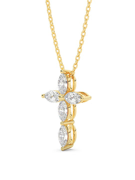 Diamond Cross Pendant Necklace