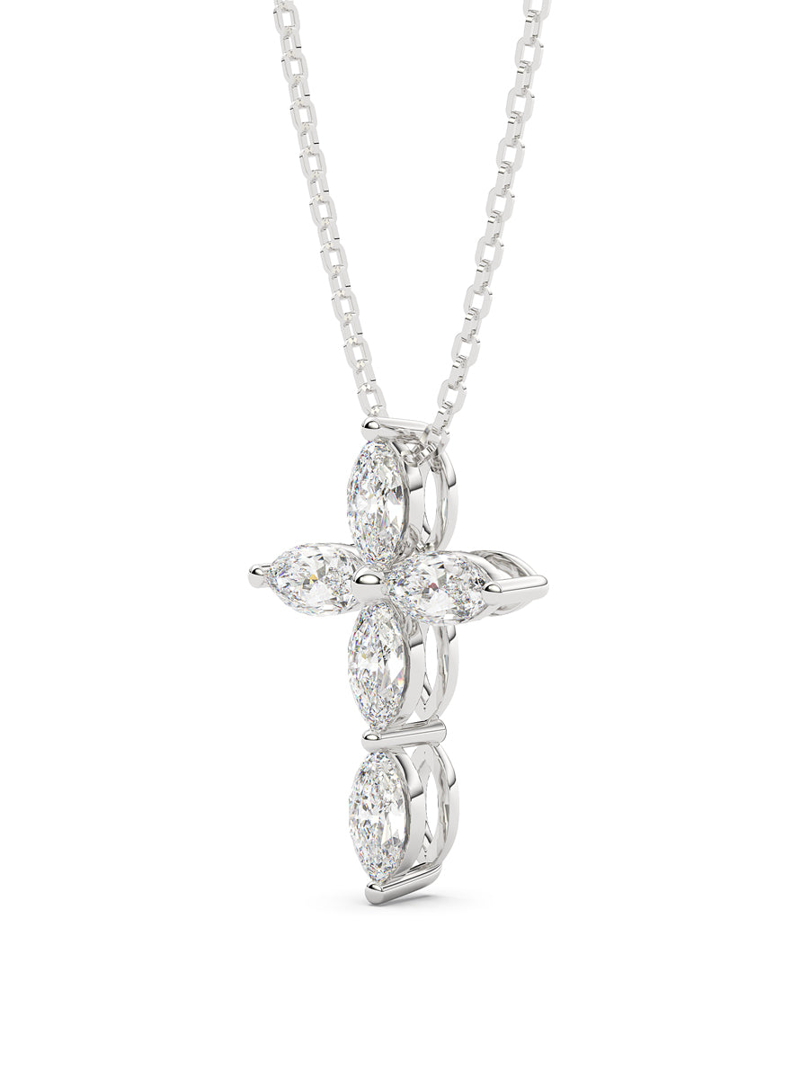 Diamond Cross Pendant Necklace