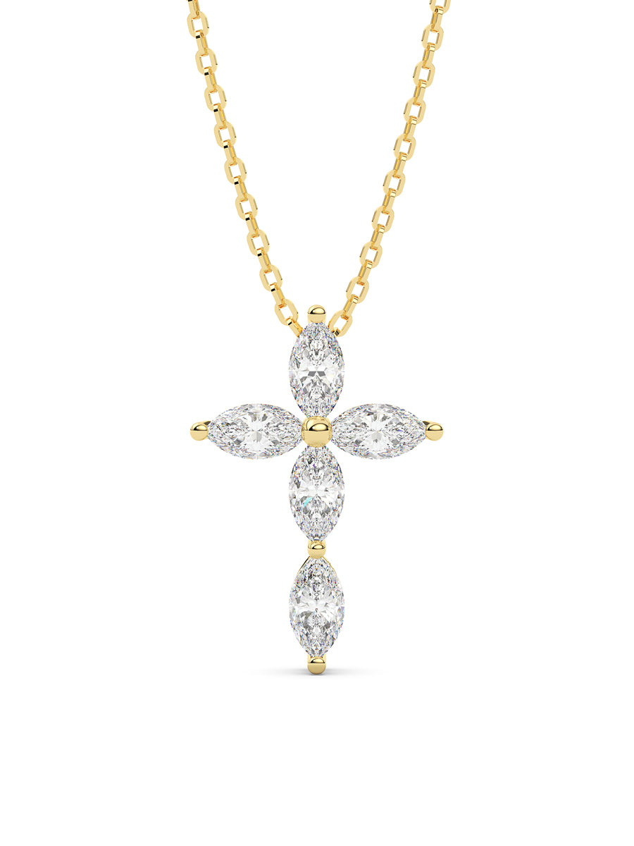 Diamond Cross Pendant Necklace