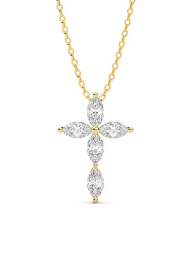 Diamond Cross Pendant Necklace