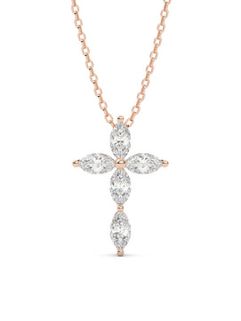 Diamond Cross Pendant Necklace