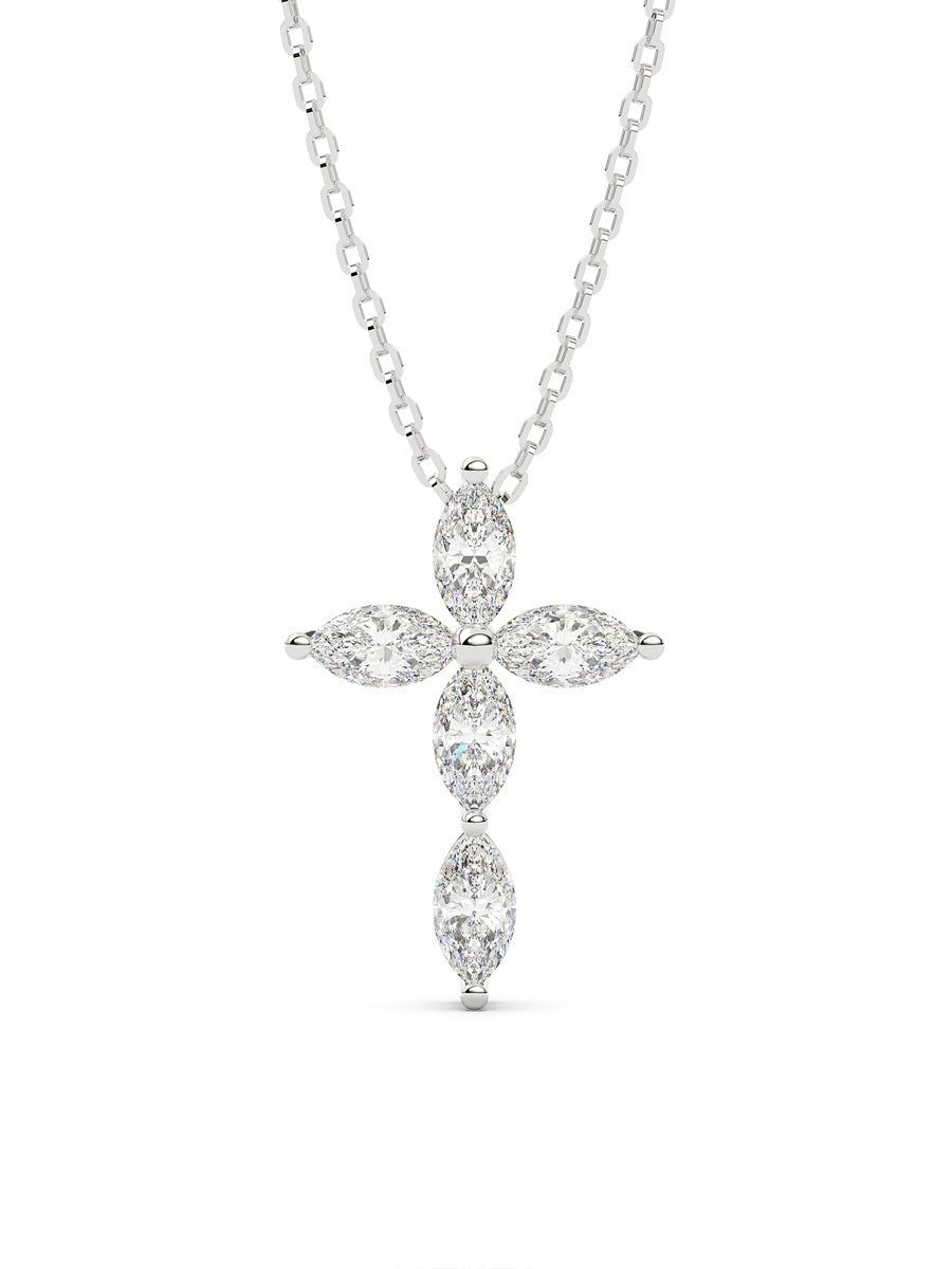 Diamond Cross Pendant Necklace