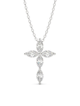 Diamond Cross Pendant Necklace