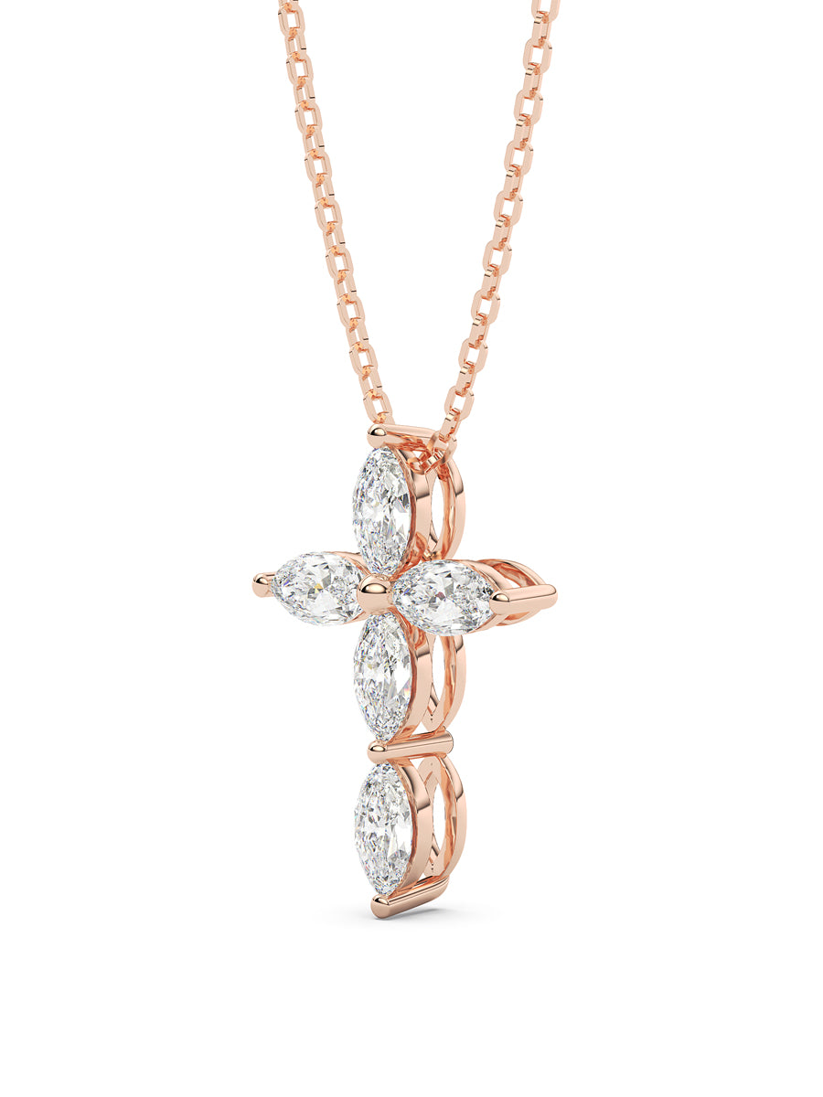 Diamond Cross Pendant Necklace